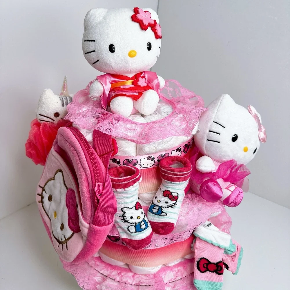 Baby Girl Diaper Cake, Baby Shower Gift